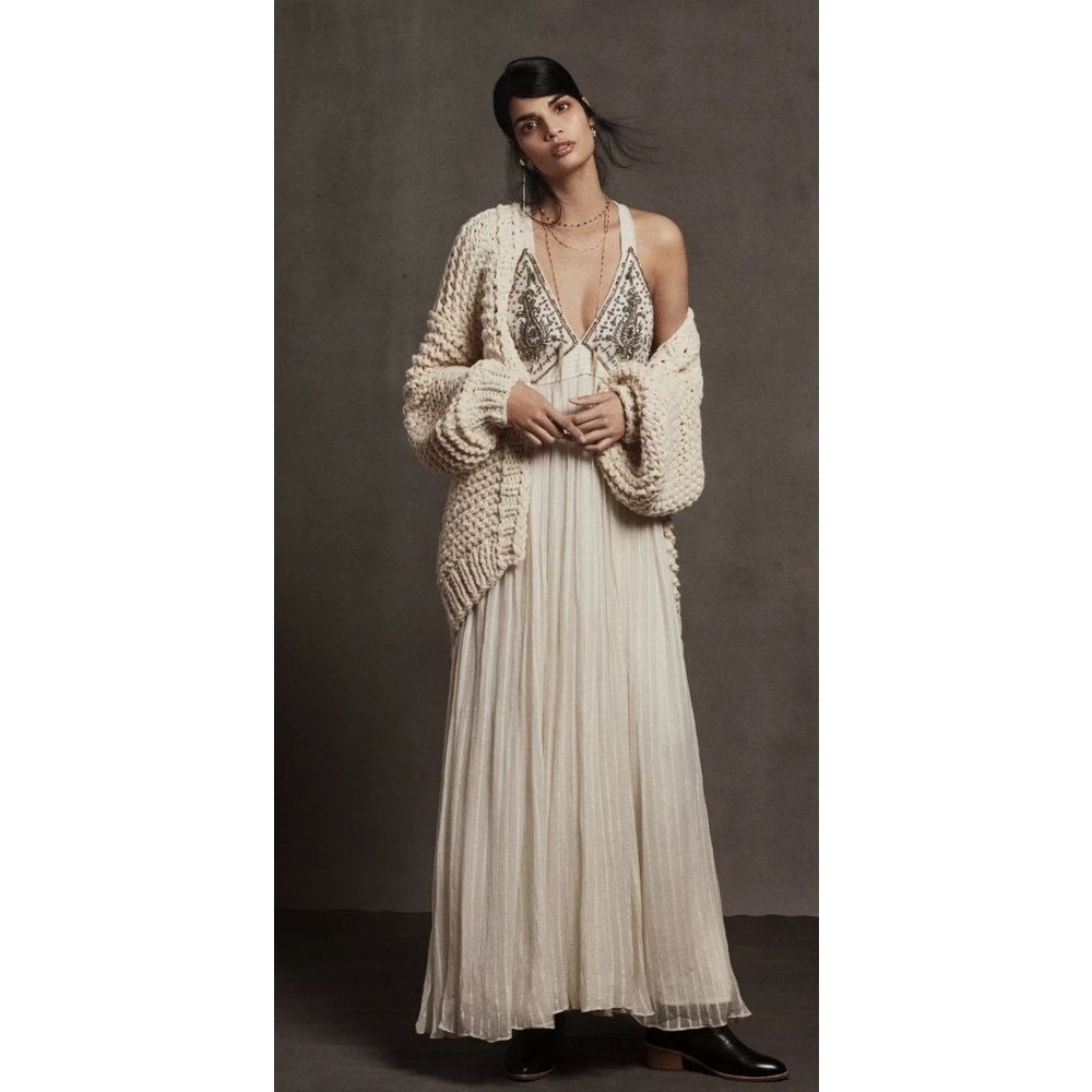 59. Anthropologie Zvezda Embellished Maxi Dress